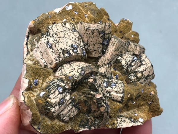 Potassium feldspar (species not verified) from Wulian, Shandong, China, individual mineral specimen view 2