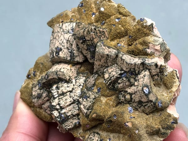 Potassium feldspar (species not verified) from Wulian, Shandong, China, individual mineral specimen view 3