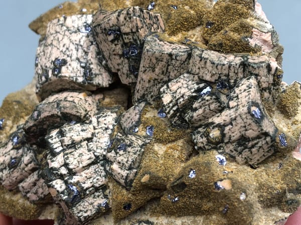 Potassium feldspar (species not verified) from Wulian, Shandong, China, individual mineral specimen view 4