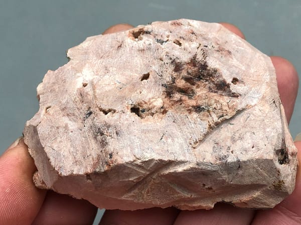 Potassium feldspar (species not verified) from Wulian, Shandong, China, individual mineral specimen view 7