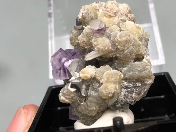Fluorite from Yaogangxian Mine, Yizhang Co., Hunan, China, individual mineral specimen view 2