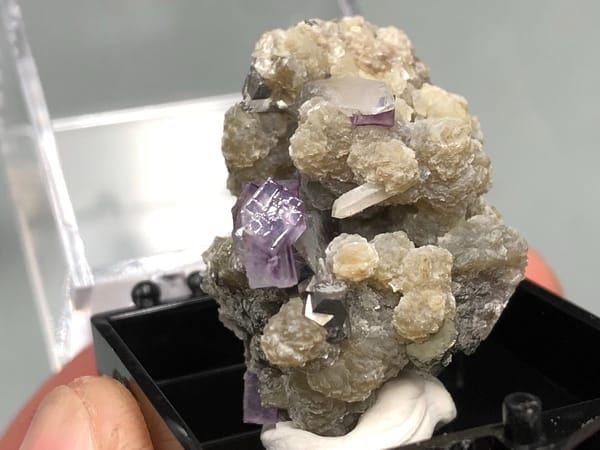 Fluorite from Yaogangxian Mine, Yizhang Co., Hunan, China, individual mineral specimen view 3