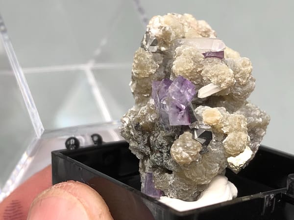 Fluorite from Yaogangxian Mine, Yizhang Co., Hunan, China, individual mineral specimen view 4