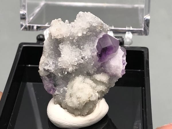 Fluorite from Fujian, China, individual mineral specimen view 1
