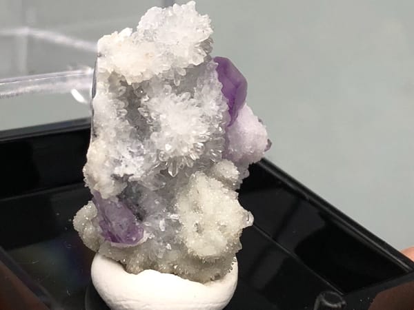 Fluorite from Fujian, China, individual mineral specimen view 3