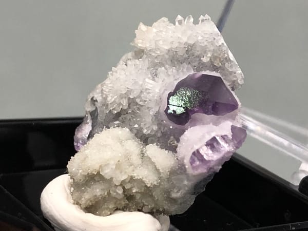 Fluorite from Fujian, China, individual mineral specimen view 4