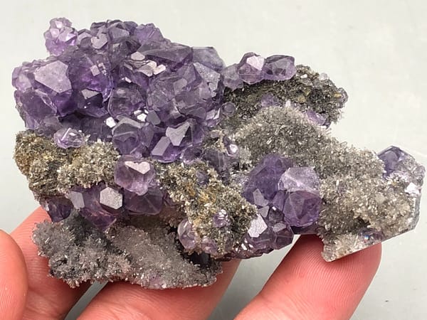 Fluorite from Fujian, China, individual mineral specimen view 1