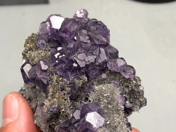 Fluorite from Fujian, China, individual mineral specimen view 6