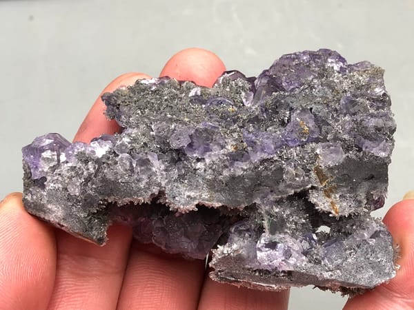 Fluorite from Fujian, China, individual mineral specimen view 9