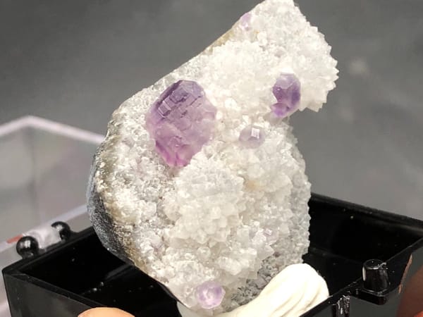Fluorite from Fujian, China, individual mineral specimen view 2
