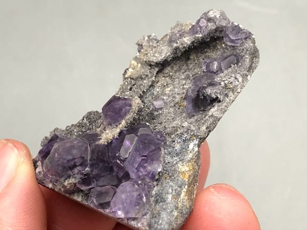 Fluorite from Fujian, China, individual mineral specimen view 4