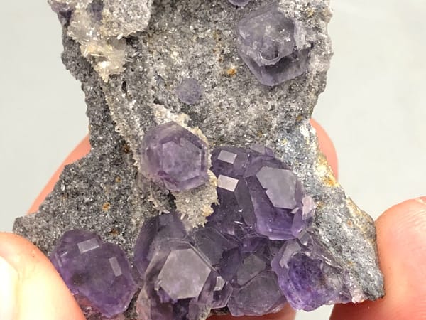 Fluorite from Fujian, China, individual mineral specimen view 5