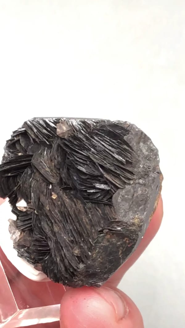 Specular hematite from Guangdong, China, individual mineral specimen view 7