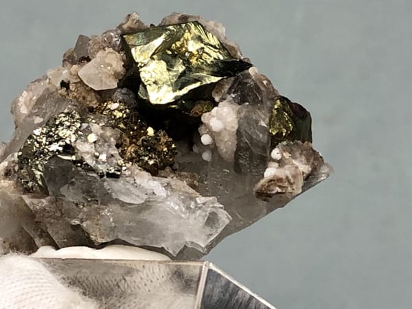 Chalcopyrite from Daye, Hubei, China, individual mineral specimen view 3