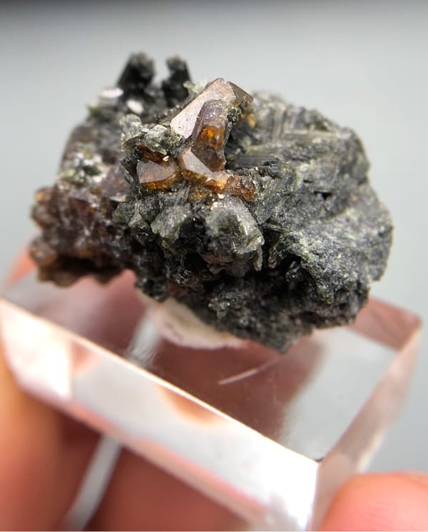 Diopside from Inner Mongolia, China, individual mineral specimen view 2