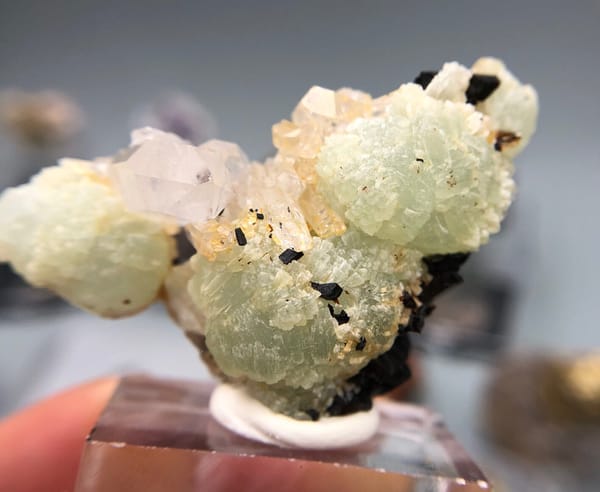 Prehnite from Yunnan, China, individual mineral specimen view 1