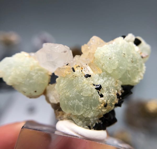 Prehnite from Yunnan, China, individual mineral specimen view 2