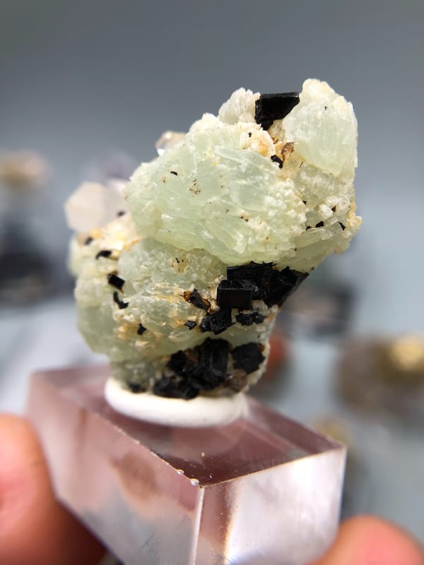 Prehnite from Yunnan, China, individual mineral specimen view 3
