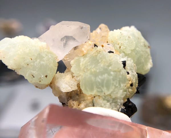 Prehnite from Yunnan, China, individual mineral specimen view 4