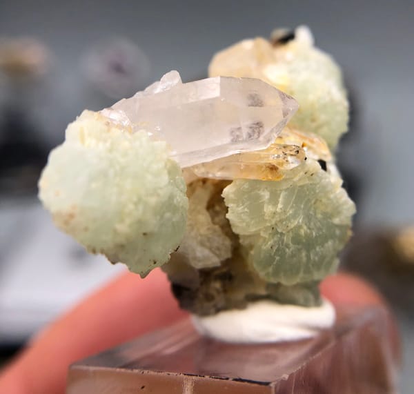 Prehnite from Yunnan, China, individual mineral specimen view 5