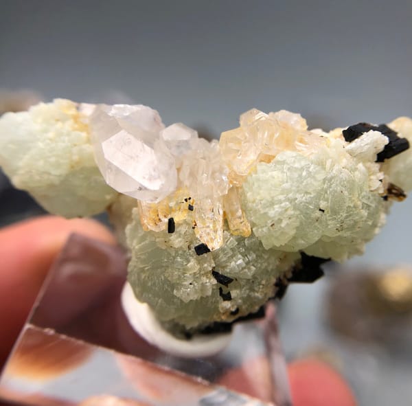 Prehnite from Yunnan, China, individual mineral specimen view 6