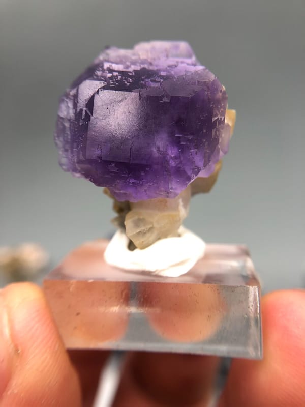 Fluorite from Fujian, China, individual mineral specimen view 1