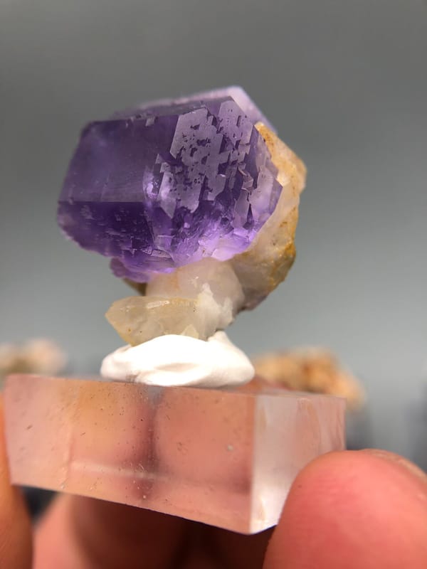 Fluorite from Fujian, China, individual mineral specimen view 2