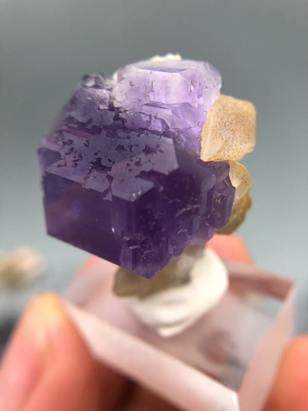 Fluorite from Fujian, China, individual mineral specimen view 4