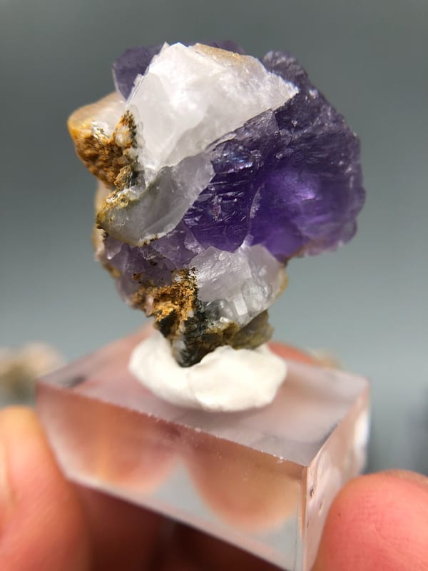 Fluorite from Fujian, China, individual mineral specimen view 5