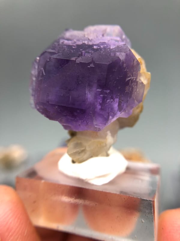 Fluorite from Fujian, China, individual mineral specimen view 6