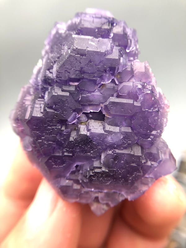 Fluorite from Fujian, China, individual mineral specimen view 1