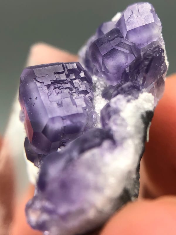Fluorite from Fujian, China, individual mineral specimen view 7