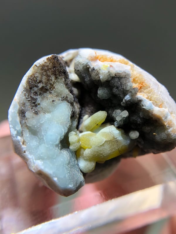 Plumbogummite from Guangxi, China, individual mineral specimen view 4