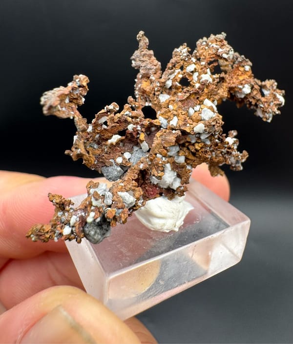 Native copper from Jiangxi, China, individual mineral specimen view 2