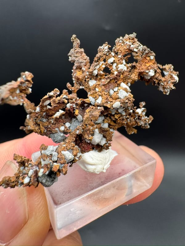 Native copper from Jiangxi, China, individual mineral specimen view 5