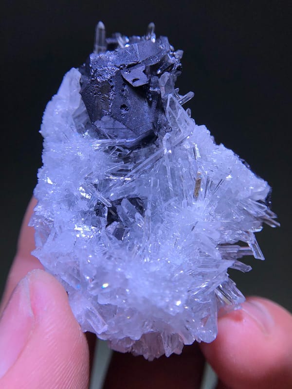 Galena from Yunnan, China, individual mineral specimen view 1