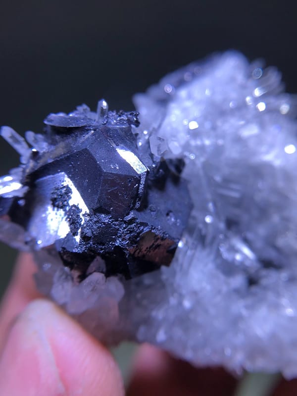 Galena from Yunnan, China, individual mineral specimen view 3
