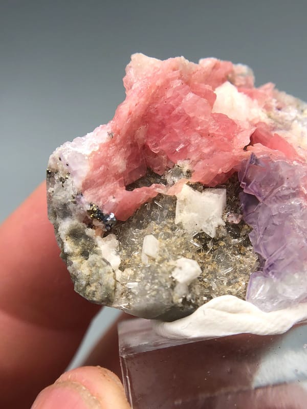 Rhodochrosite from Wuzhou, Guangxi, China, individual mineral specimen view 3