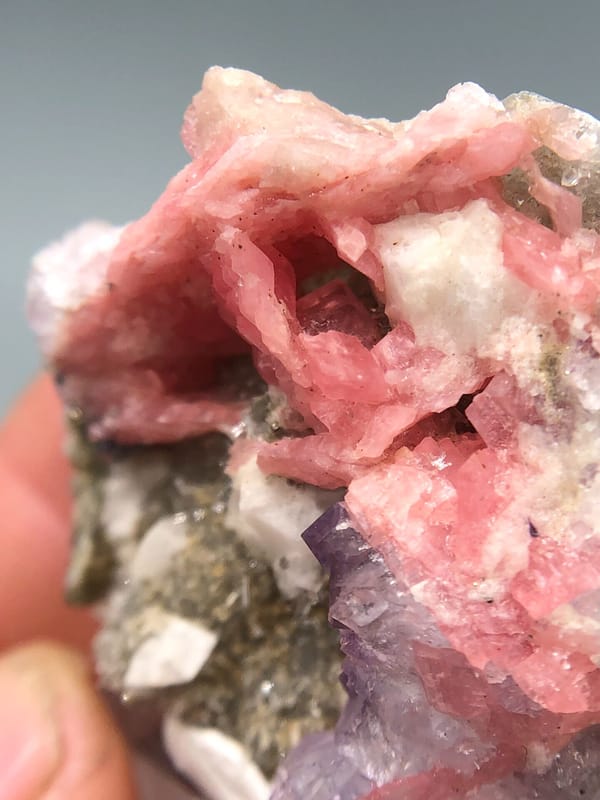 Rhodochrosite from Wuzhou, Guangxi, China, individual mineral specimen view 5