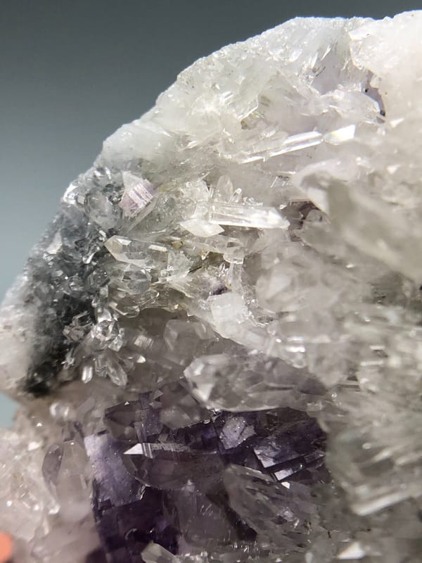 Fluorite from Wuzhou, Guangxi, China, individual mineral specimen view 5