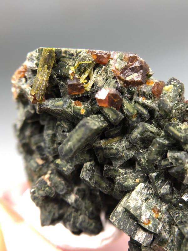 Grossular from Zhaoqing, Guangdong, China, individual mineral specimen view 3