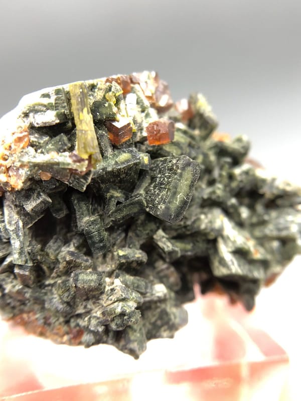 Grossular from Zhaoqing, Guangdong, China, individual mineral specimen view 4