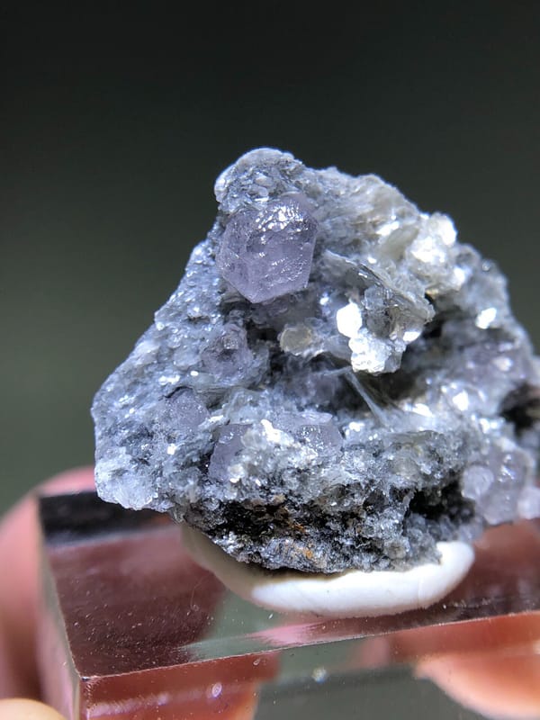 Apatite from Xuebaoding, Pingwu Co., Sichuan, China, individual mineral specimen view 4