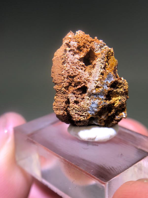 Cuprian adamite from Guangxi, China, individual mineral specimen view 7