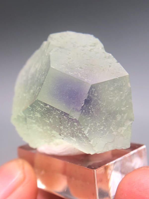 Fluorite from Fujian, China, individual mineral specimen view 3
