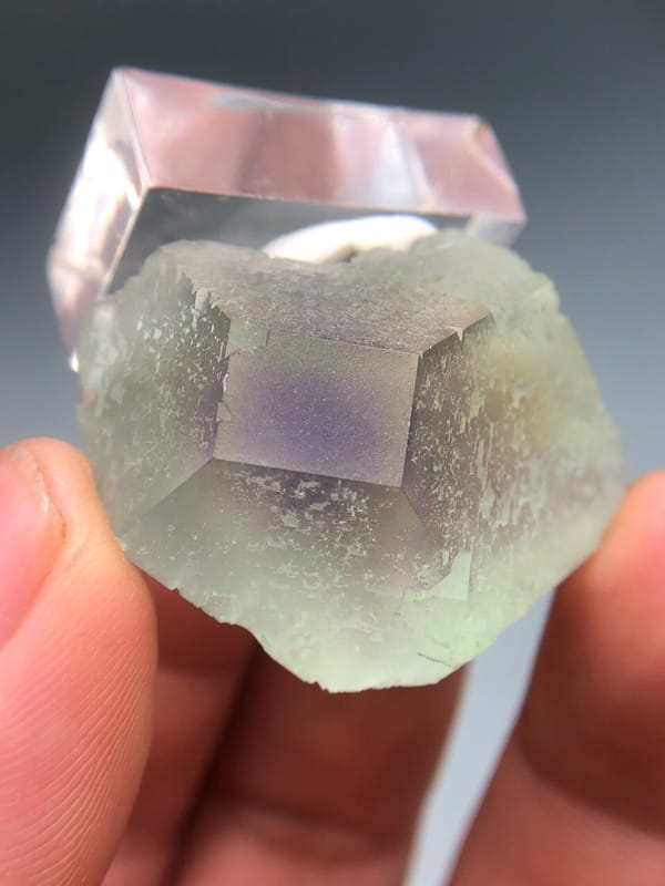 Fluorite from Fujian, China, individual mineral specimen view 5