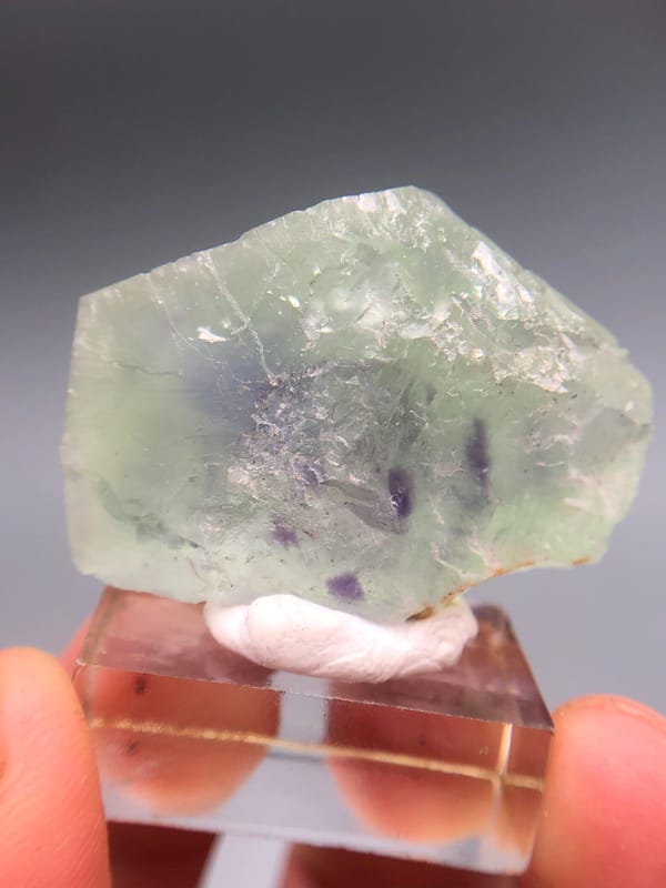 Fluorite from Fujian, China, individual mineral specimen view 6
