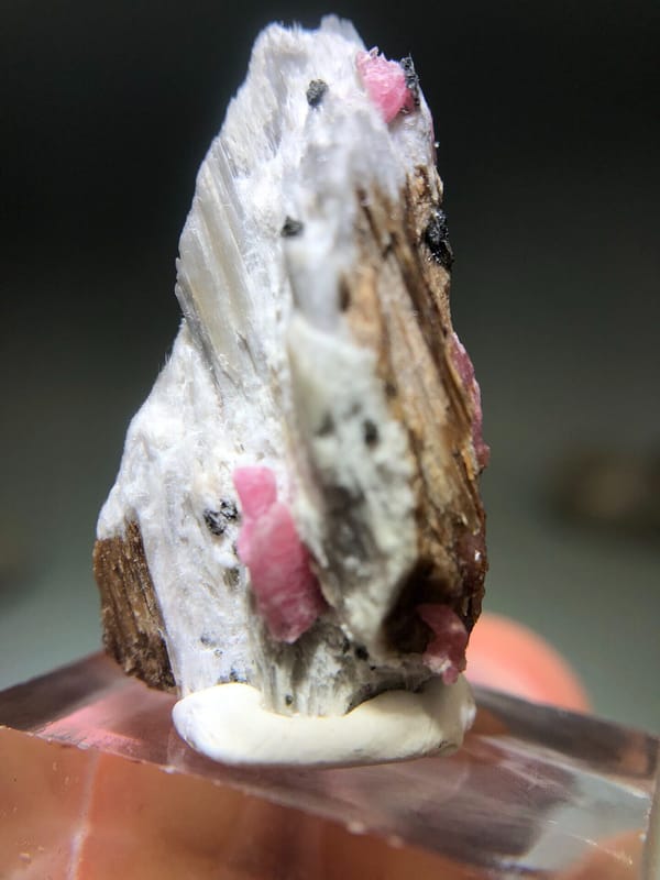 Rhodonite from Brazil, individual mineral specimen view 2