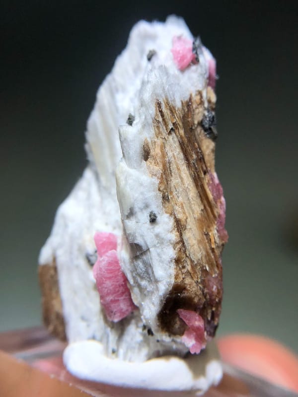 Rhodonite from Brazil, individual mineral specimen view 3