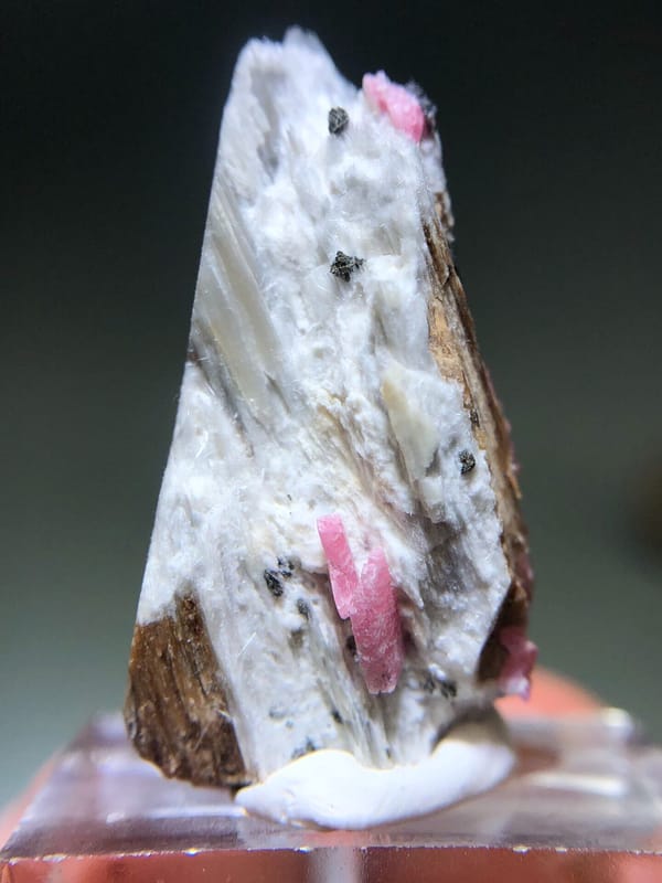 Rhodonite from Brazil, individual mineral specimen view 4